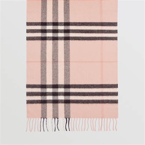 burberry giant check cashmere scarf ash rose|Burberry classic check cashmere scarf.